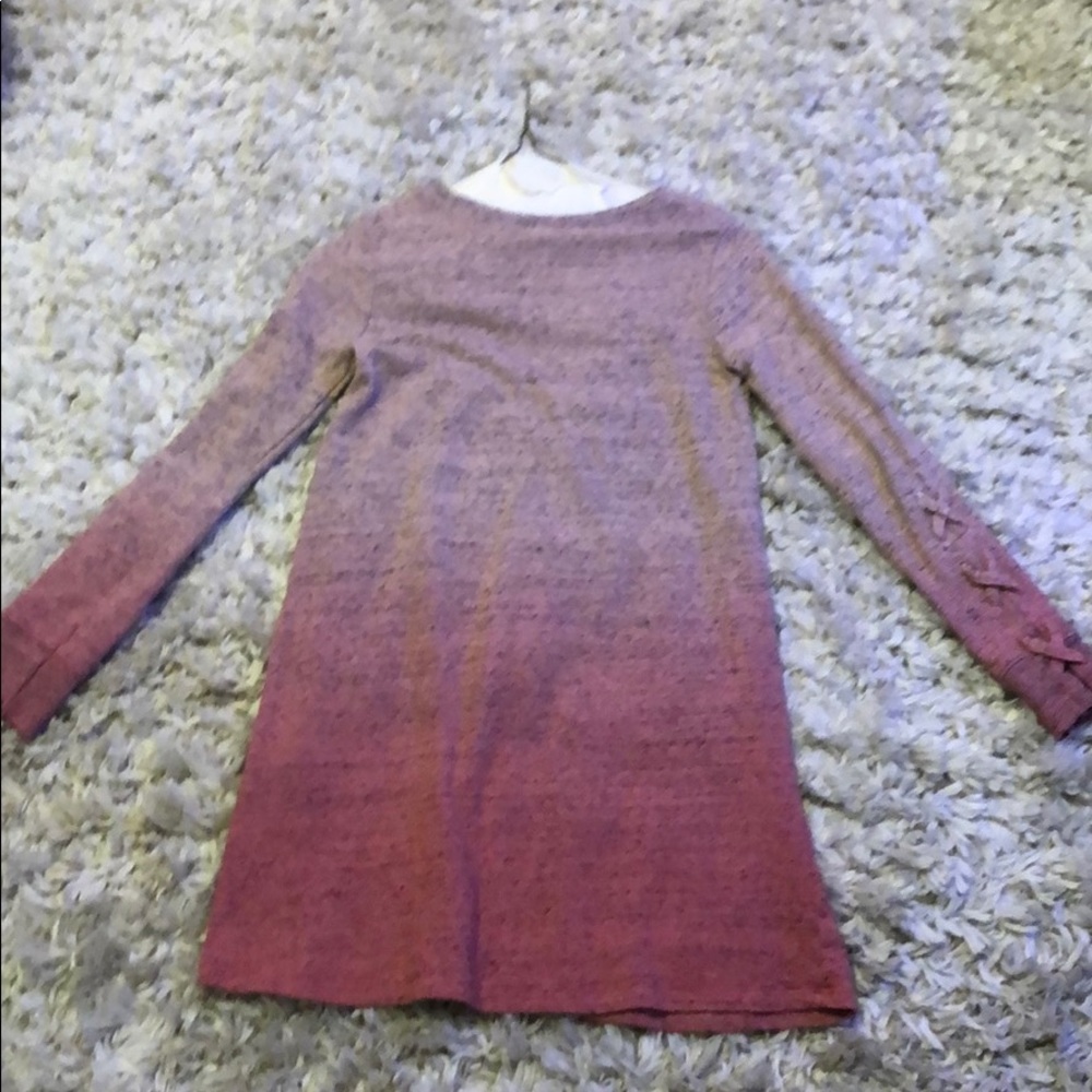 Pink and red ombré winter dress.